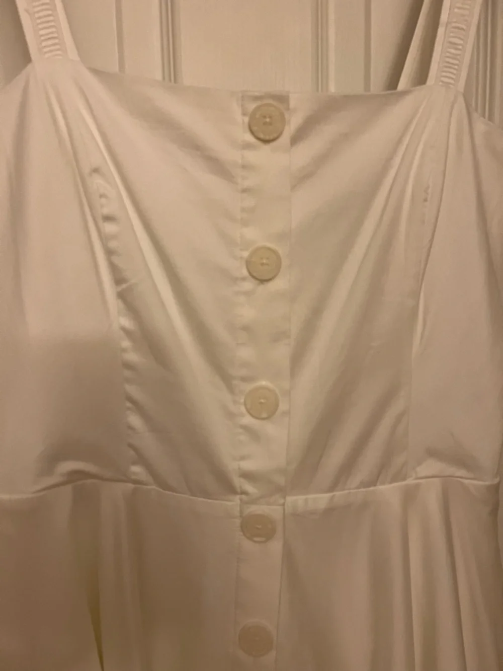 White House Black Market White Midi Sundress - Picture 3 of 7